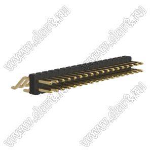 BL1225-1218Z штыри двухрядные SMD горизонтальные; шаг 2,54x2,54мм; 2x18-конт.