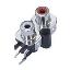 RCA-207S-PD блок двух гнезд RCA "тюльпан" на плату и с креплением на панель
