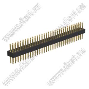 BL3614-19233S штыри цанговые прямые двухрядные; 2x33-конт.