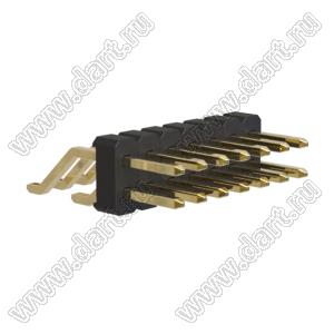 BL1225-1207Z штыри двухрядные SMD горизонтальные; шаг 2,54x2,54мм; 2x7-конт.