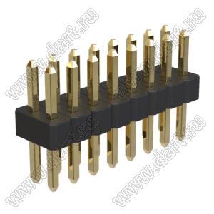 BL1610-1208S штыри двухрядные прямые, шаг 1,0мм; 2x8-конт.