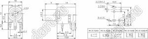 RCA-104D-P гнездо RCA "тюльпан" на плату
