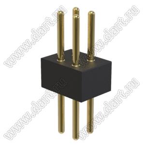 BL3614-19202S штыри цанговые прямые двухрядные; 2x2-конт.