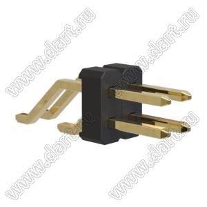 BL1225-1202Z штыри двухрядные SMD горизонтальные; шаг 2,54x2,54мм; 2x2-конт.