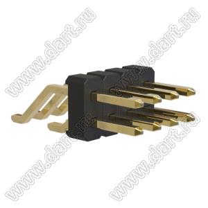 BL1225-1204Z штыри двухрядные SMD горизонтальные; шаг 2,54x2,54мм; 2x4-конт.