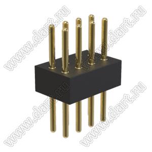 BL3614-19204S штыри цанговые прямые двухрядные; 2x4-конт.