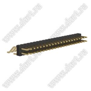 BL1225-1222Z штыри двухрядные SMD горизонтальные; шаг 2,54x2,54мм; 2x22-конт.