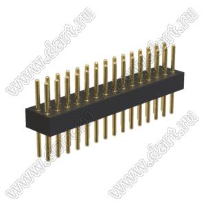 BL3614-19215S штыри цанговые прямые двухрядные; 2x15-конт.