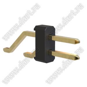 BL1225-1201Z штыри двухрядные SMD горизонтальные; шаг 2,54x2,54мм; 2x1-конт.