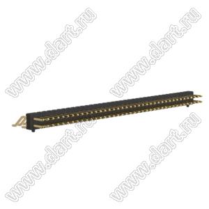 BL1225-1239Z-PG штыри двухрядные SMD горизонтальные с направляющими в плату; шаг 2.54мм; 2*39-конт.