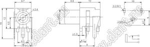 RCA-109 гнездо RCA "тюльпан" на плату