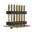 BL1615-2206M-PG штыри двухрядные с двойным изолятором вертикальные для поверхностного (SMD) монтажа с направляющими, шаг 1,0 мм; 2x6-конт.