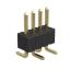 BL14065-1104M-2-2.5 штыри однорядные вертикальные для поверхностного (SMD) монтажа, шаг 1,27 мм, H=0,65 мм, тип 2; 4-конт.