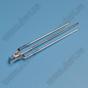 BL-3014UEUGA/3L (Common Anode) светодиод двухцветный 3мм; красный/зеленый; общий анод (ОА)