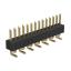 BL14065-1114M1-2.5 штыри однорядные вертикальные для поверхностного (SMD) монтажа, шаг 1,27 мм, H=0,65 мм, тип 1; 14-конт.