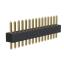 BL14065-1115S-2.5 штыри однорядные прямые, шаг 1,27 мм, H=0,65 мм; 15-конт.