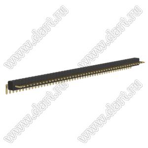 BL1420-1148R-2.5 штыри однорядные угловые, шаг 1,27 мм, H=2,0 мм; 48-конт.