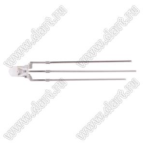 BL-3014UEUGA/3L (Common Anode) светодиод двухцветный 3мм; красный/зеленый; общий анод (ОА)