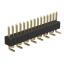 BL14065-1115M1-2.5 штыри однорядные вертикальные для поверхностного (SMD) монтажа, шаг 1,27 мм, H=0,65 мм, тип 1; 15-конт.