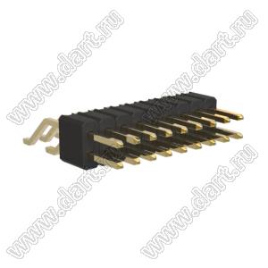 BL1415-12018Z штыри двухрядные SMD горизонтальные; шаг 1,27мм; 2x9-конт.