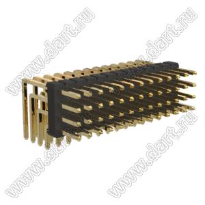 BL1320-14052R штыри четырехрядные угловые; 52-конт.