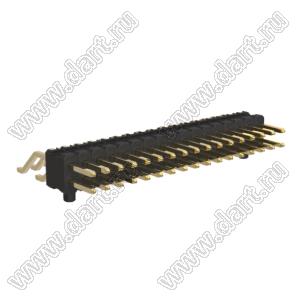 BL1425-12034Z-PG штыри двухрядные SMD горизонтальные с направляющими в плату; 34-конт.