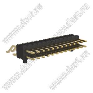 BL1425-12026Z-PG штыри двухрядные SMD горизонтальные с направляющими в плату; 26-конт.