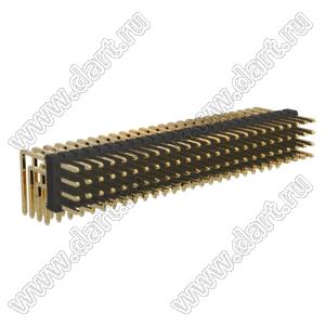 BL1320-14100R штыри четырехрядные угловые; 100-конт.