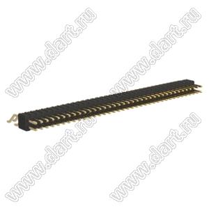 BL1415-12074Z штыри двухрядные SMD горизонтальные; шаг 1,27мм; 2x37-конт.