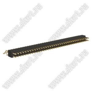 BL1415-12074Z штыри двухрядные SMD горизонтальные; 74-конт.