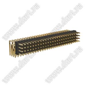 BL1320-14104R штыри четырехрядные угловые; 104-конт.