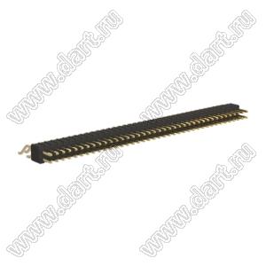 BL1415-12078Z штыри двухрядные SMD горизонтальные; шаг 1,27мм; 2x39-конт.