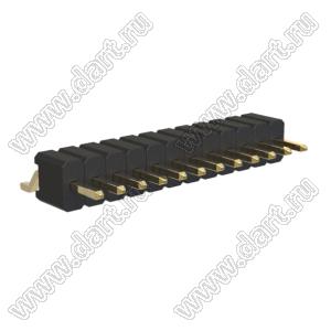 BL1415-1112Z штыри однорядные SMD горизонтальные; шаг 1,27мм; 12-конт.