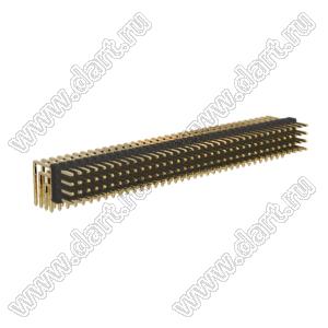 BL1320-14144R штыри четырехрядные угловые; 144-конт.
