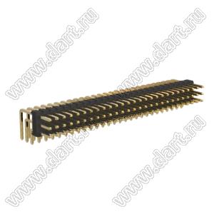 BL1315-1327R штыри трехрядные угловые; 3x27-конт.