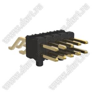 BL1425-12010Z-PG штыри двухрядные SMD горизонтальные с направляющими в плату; 10-конт.