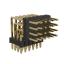 BL1320-24024R1 штыри четырехрядные угловые с двойным изолятором угловые, тип R1; 24-конт.