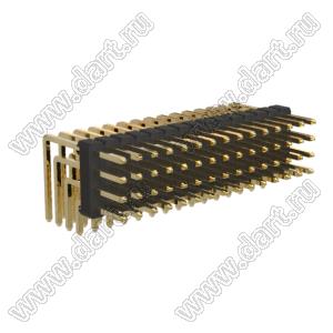 BL1320-14060R штыри четырехрядные угловые; 60-конт.