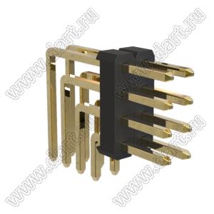 BL1320-14008R штыри четырехрядные угловые; 8-конт.