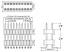 2206PBDI-002G-SM-2888 вилка открытая прямая двухрядная приподнятая на плату для поверхностного (SMD) монтажа; 2-конт.; P=1,27x2,54мм