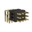 BL1320-23012R2 штыри трехрядные угловые с двойным изолятором угловые, тип R2; 12-конт.