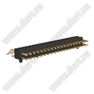 BL1425-12040Z-PG штыри двухрядные SMD горизонтальные с направляющими в плату; 40-конт.