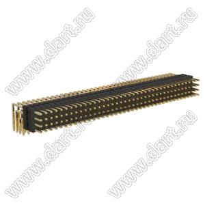 BL1320-24156R2 штыри четырехрядные угловые с двойным изолятором угловые, тип R2; 156-конт.