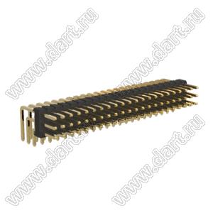 BL1315-1322R штыри трехрядные угловые; 3x22-конт.