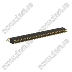 BL1415-12066Z штыри двухрядные SMD горизонтальные; шаг 1,27мм; 2x33-конт.