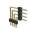 BL1320-24004R1 штыри четырехрядные угловые с двойным изолятором угловые, тип R1; 4-конт.