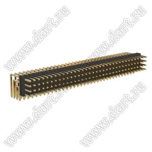 BL1320-14136R штыри четырехрядные угловые; 136-конт.