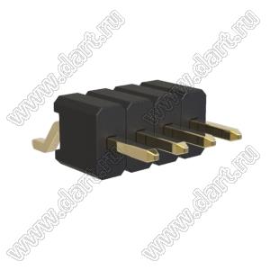 BL1415-1104Z штыри однорядные SMD горизонтальные; шаг 1,27мм; 4-конт.