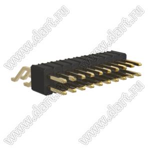 BL1415-12020Z штыри двухрядные SMD горизонтальные; шаг 1,27мм; 2x10-конт.