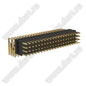 BL1320-24084R2 штыри четырехрядные угловые с двойным изолятором угловые, тип R2; 84-конт.